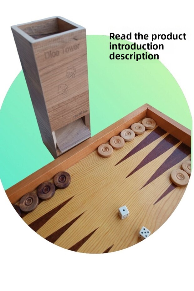 Elisgiftstore Dice Tower, Dice Tower, Backgammon Dice Tower, Backgammon Accessory, Backgammon Dice Eh037