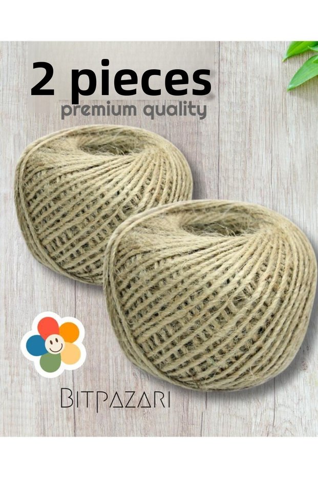 2 Pieces of 100Gr Jute Yarn (100 Meters)