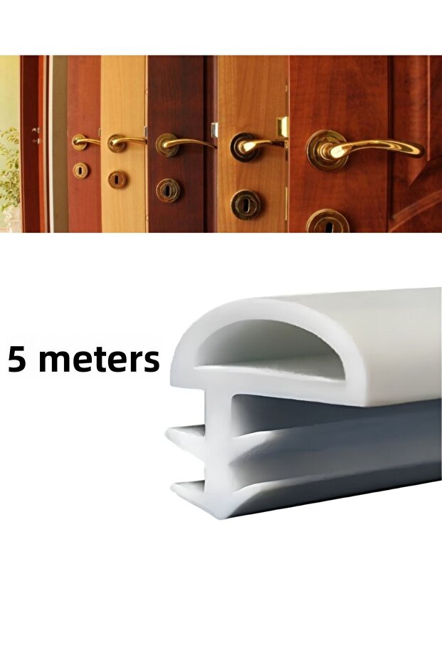 American Panel Door Wick 5 Meters White Wooden Door Gasket