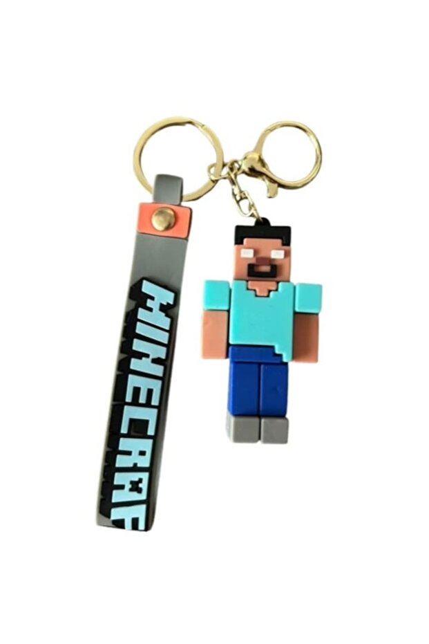Minecraft figurine keychain, 5 cm, random pattern, multicolor - 1