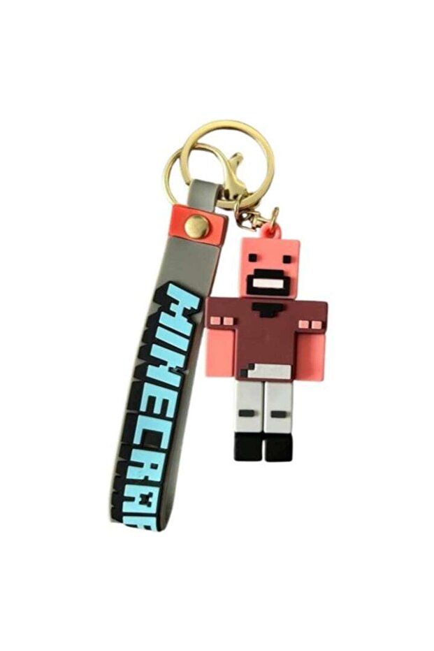 Minecraft figurine keychain, 5 cm, random pattern, multicolor - 3