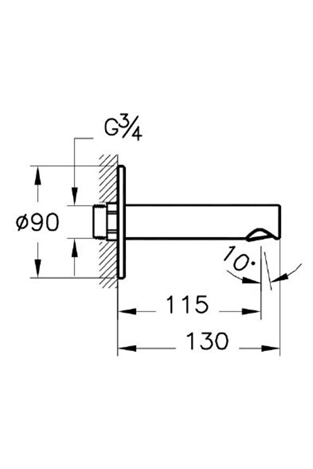Banyo Çıkış Ucu, Origin, A42622 - 3