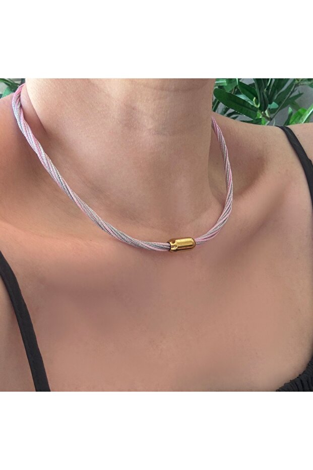 Çelik Mıknatıslı İp Kolye - 1