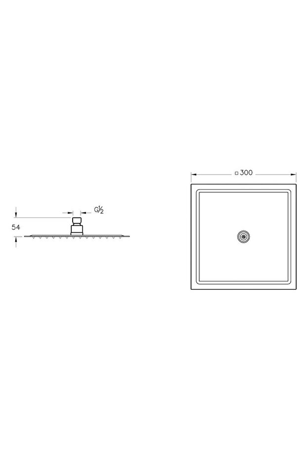 Duş Başlığı, Lite LS, 30 Cm, A45673EXP - 2