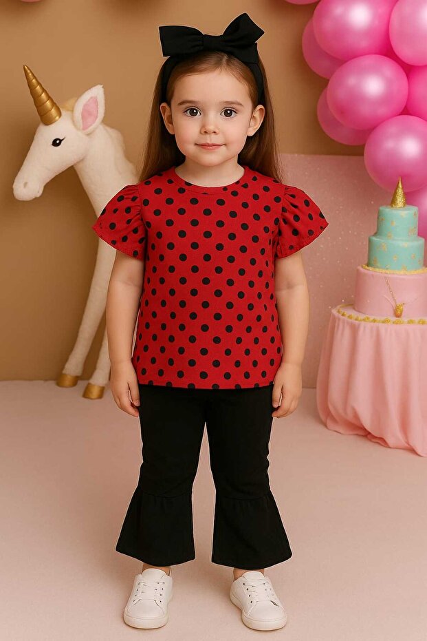 Girl's Summer 100% Cotton Flared Leg Set of 3