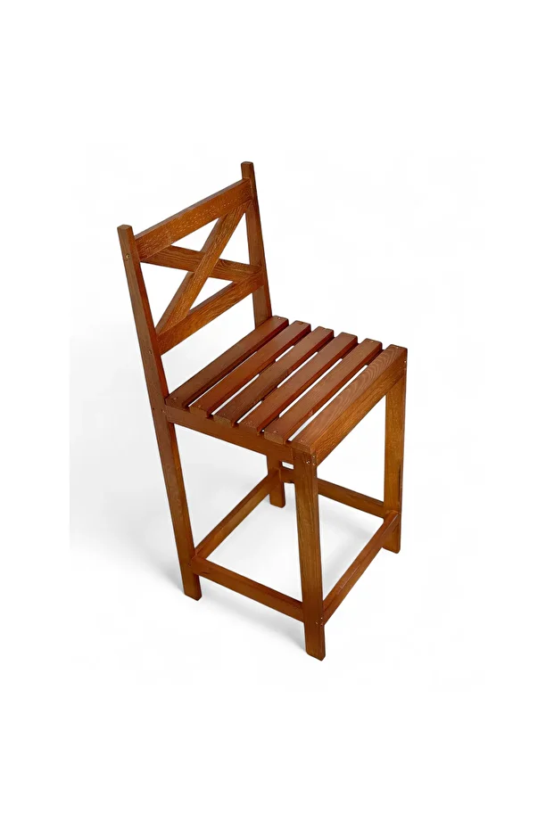 Bar Tabure Ahşap Sandalye Mutfak Bar Sandalyesi 5150 - 3