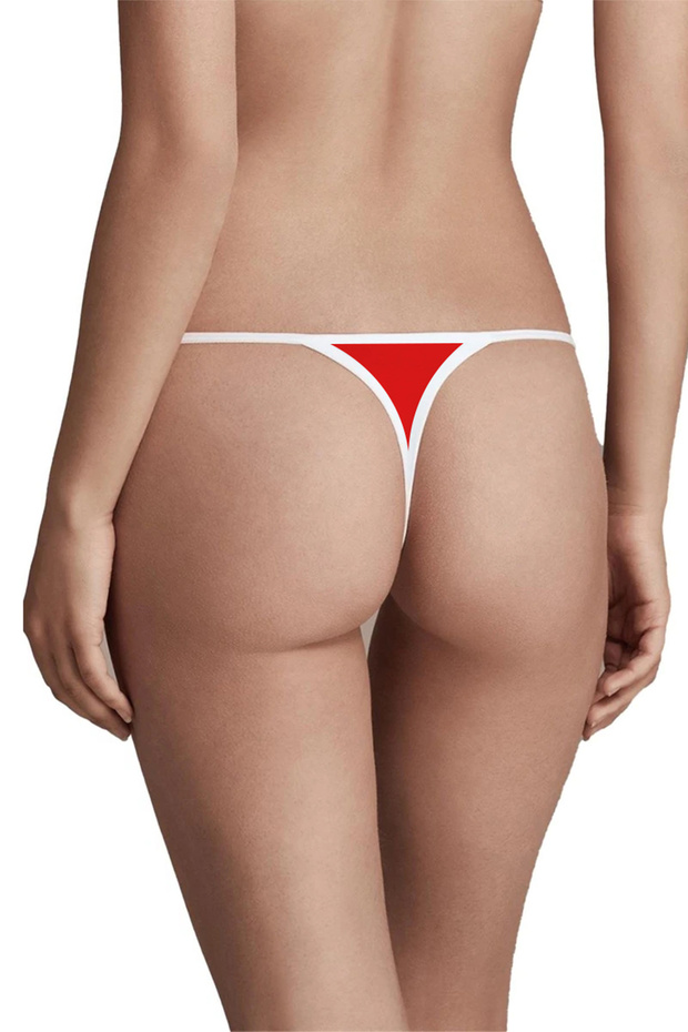 Kadın, Pamuklu String Set, (Brazilian, T-Thong, Thong) 3'lü Set, - 8