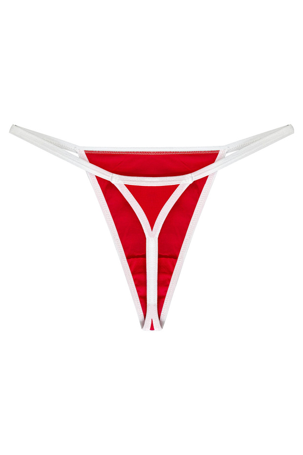 Kadın, Pamuklu String Set, (Brazilian, T-Thong, Thong) 3'lü Set, - 2