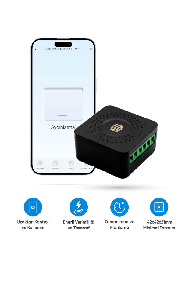 Akıllı Röle 1 Yönlü Wi-fi Kontrollü - 1