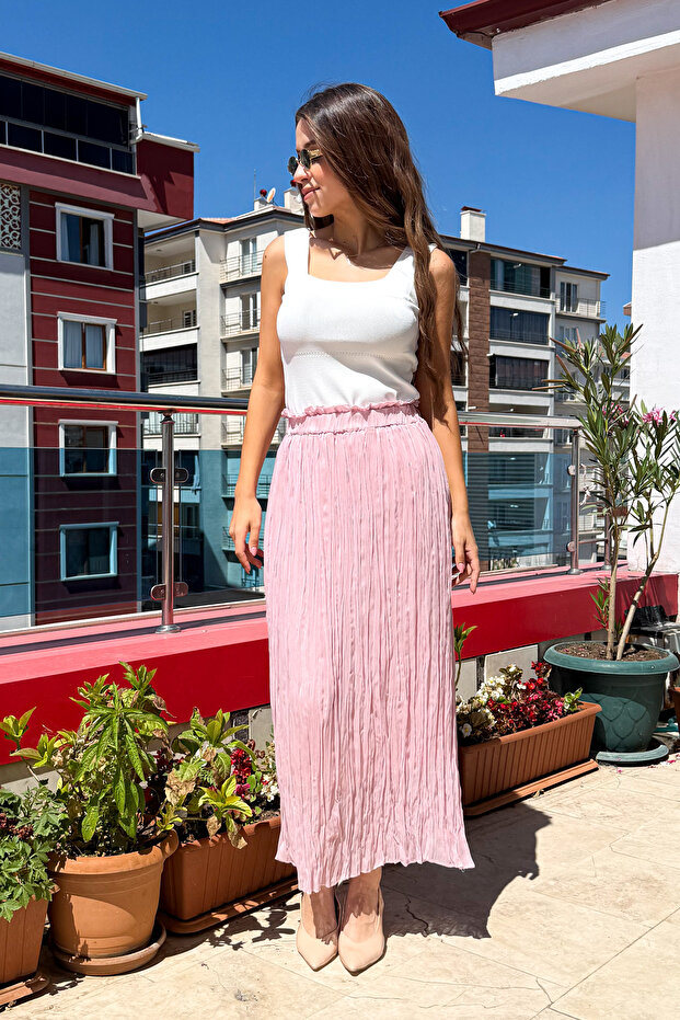 Kadın Şifon Etek - 3