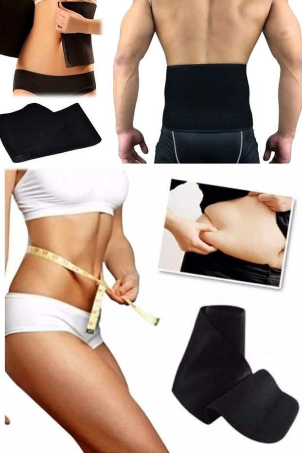 Unisex Thermal Waist Corset 100% Sauna Sweat Belt Effective on Waist and Belly