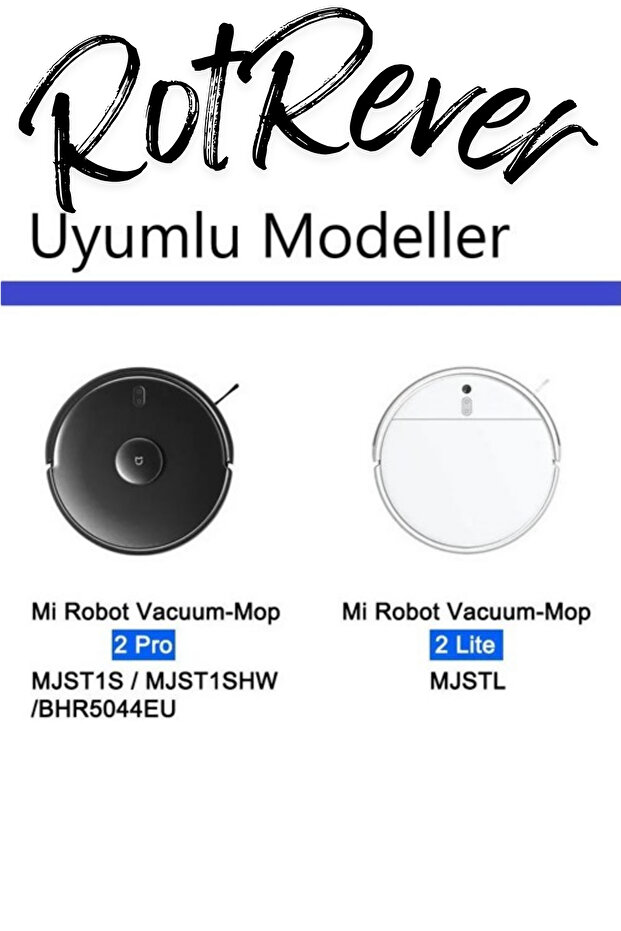 Xiaomi Mi Robot Vacuum Mop 2 Pro(MODEL NO Dikkat)Uyumlu Filtre,Fırça,RotRever Bezi Seti-6 Parça - 5