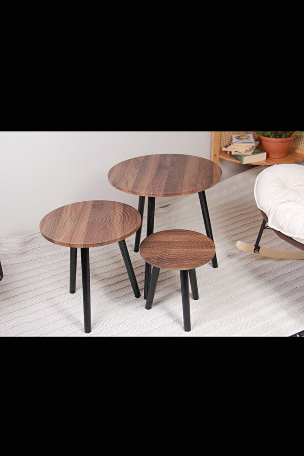 طقم طاولات قهوة جانبية - 6