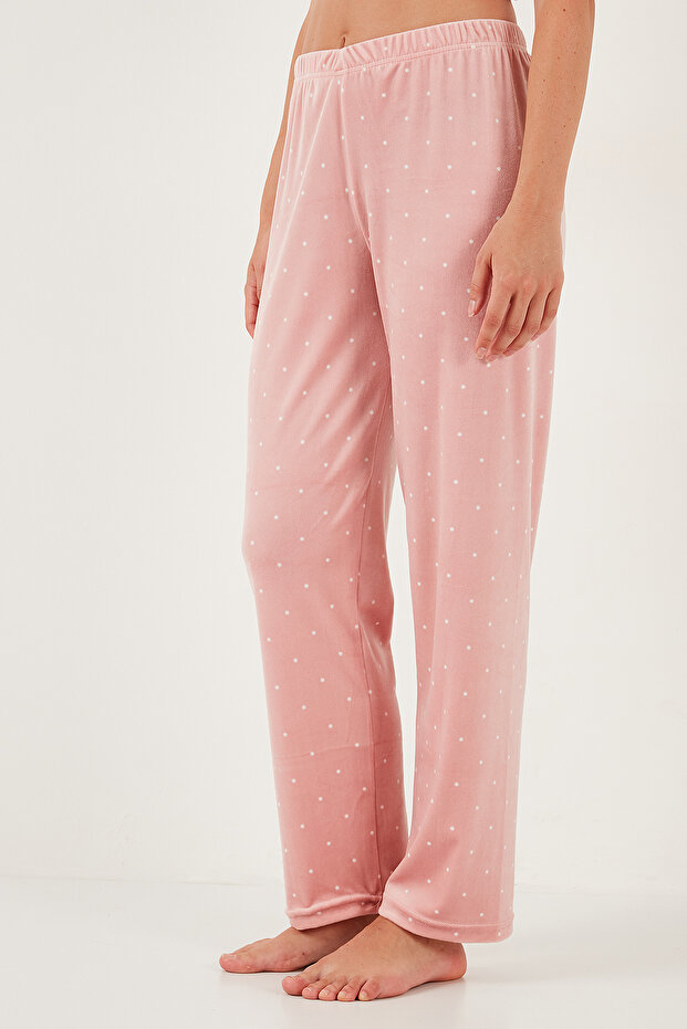 Desenli Regular Fit Bisiklet Yaka Uzun Kollu Pijama Takımı PİJAMA TAKIMI 65713312 - 5