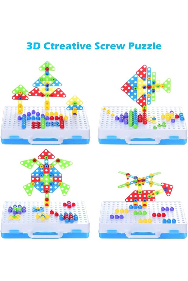 Building Block Games Set Toy Drill & Screwdriver Tool Set | Educational Building Blocks - 3
