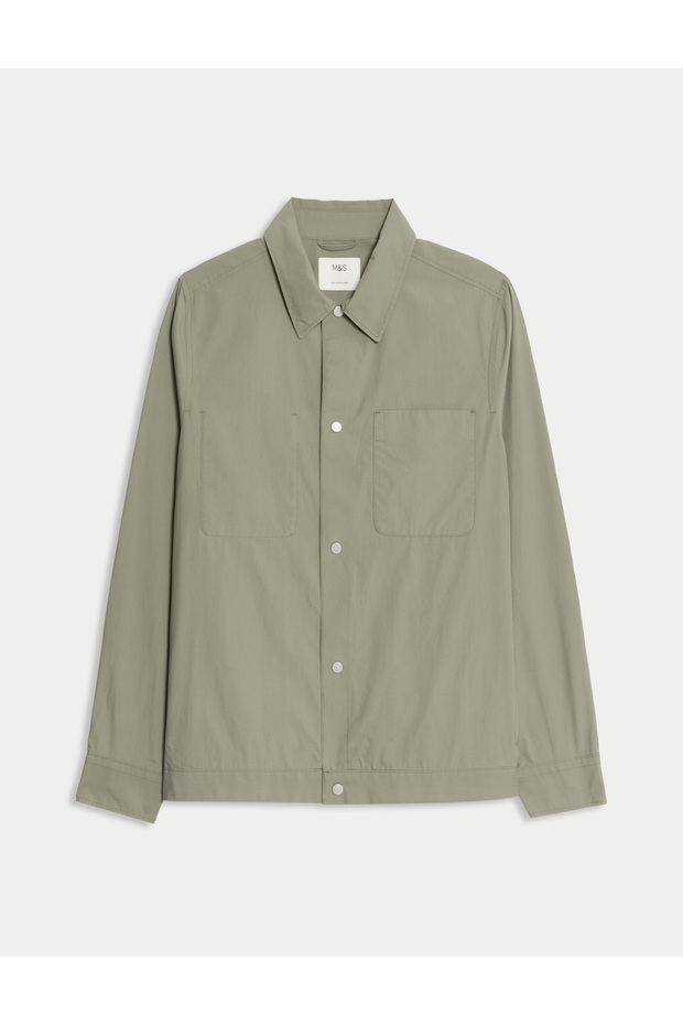 %100 Pamuklu Overshirt Gömlek - 6