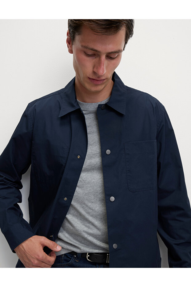 %100 Pamuklu Overshirt Gömlek - 1