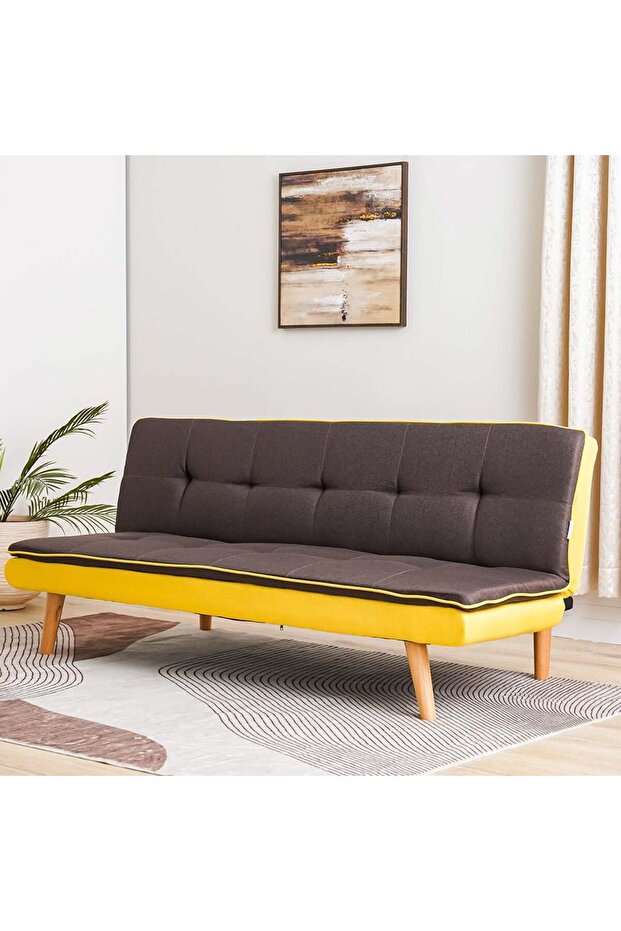 Beatrice 3 Seater Fabric Sofa Bed L180xW80xH77cm