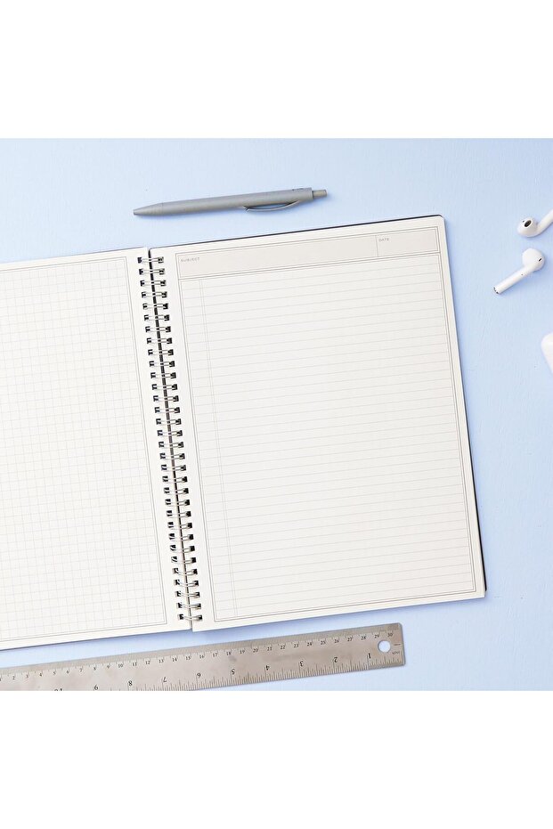 Smart Notes Professional Notebook, Wire-O Binding, ( Black & Blue ) - 3
