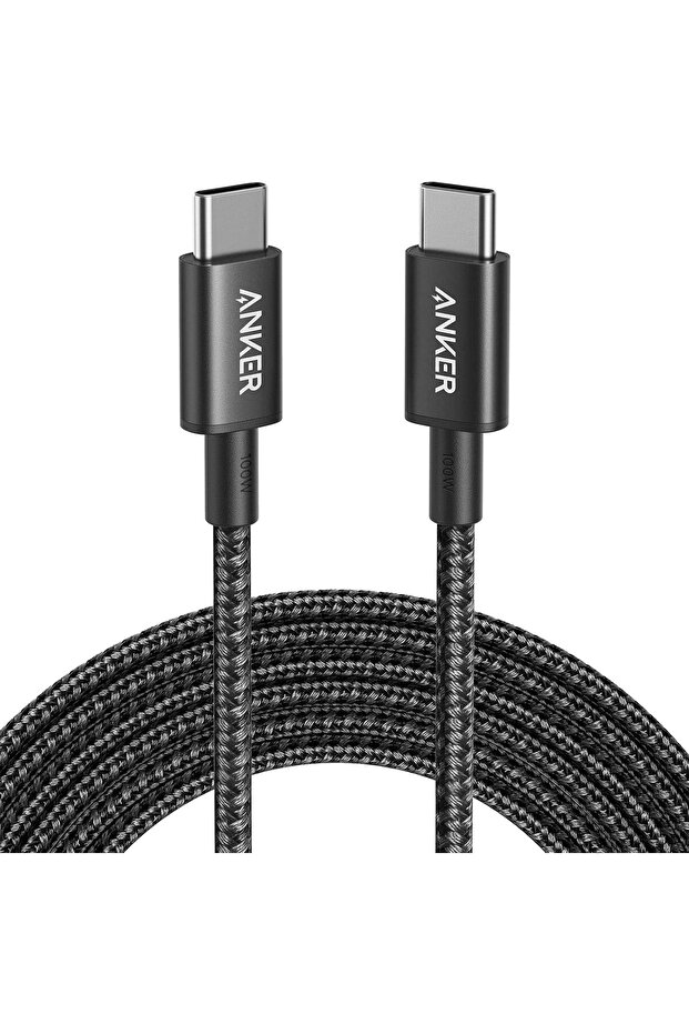 Anker USB-C to USB-C Cable, 10ft, 100W, USB 2.0, Black
