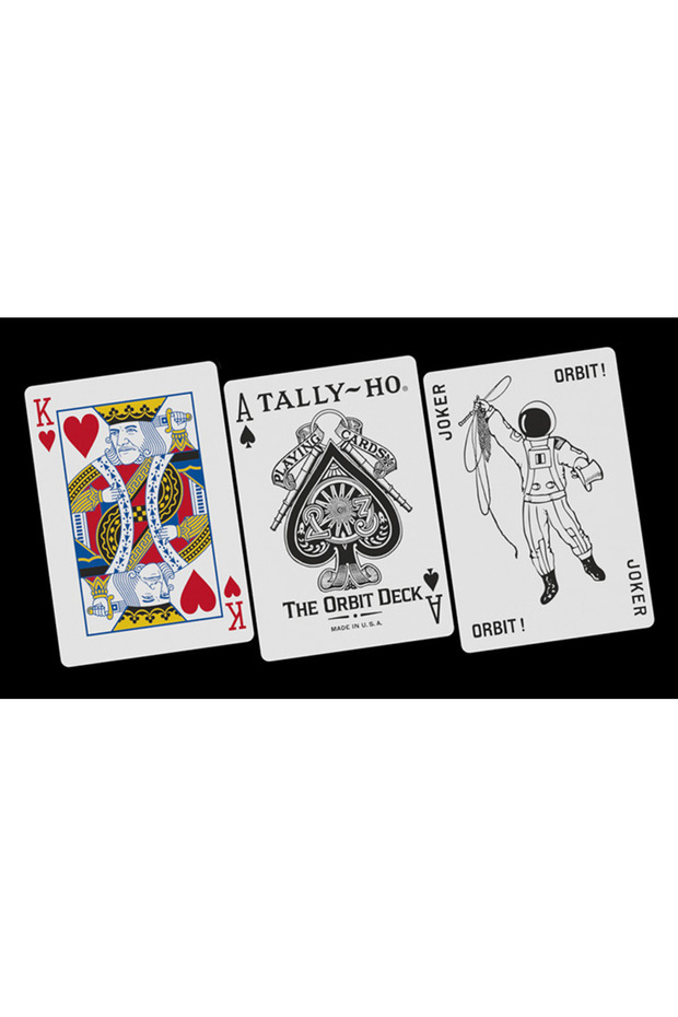 Orbit Circle Back Red Playing Cards - 4