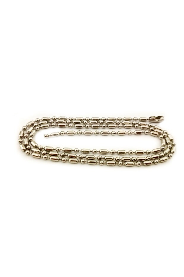 316L Stainless Steel Crushed Chain Men's Necklace 60 cm