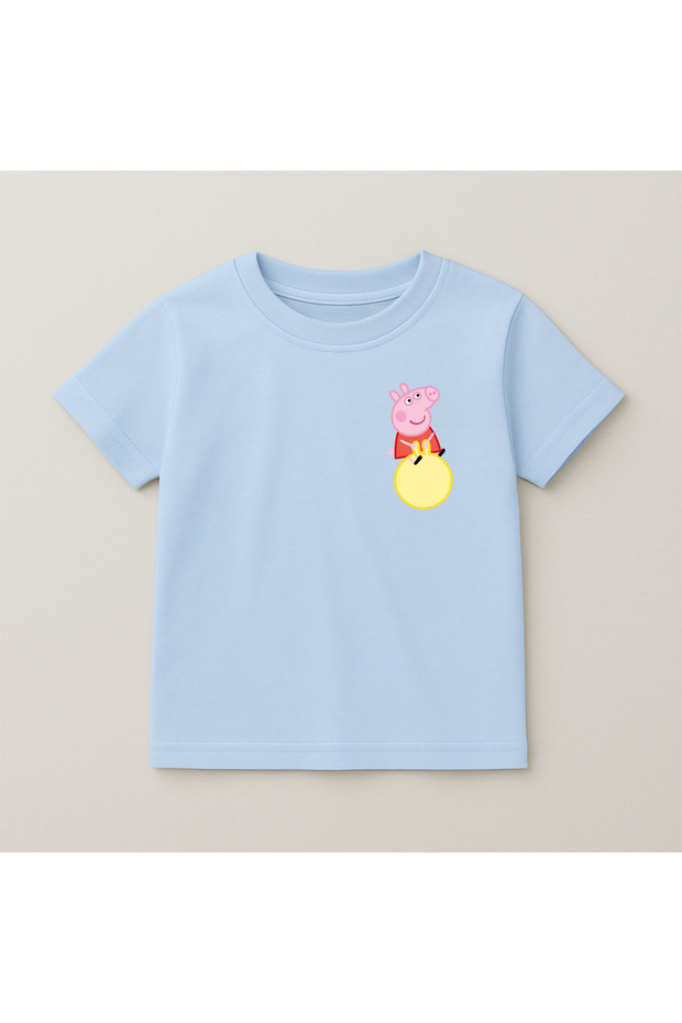 Pig Crew Neck 100% Cotton Printed Short Sleeve Children's and Teenage T-Shirt