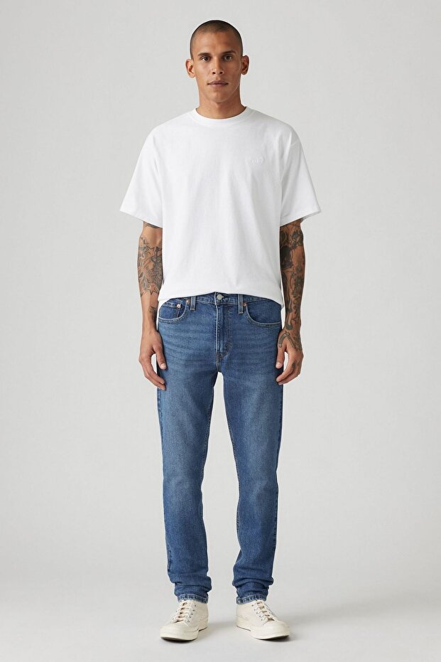 Lse 512 Slim Taper Bright Ideas Adv جينز أزرق للرجال