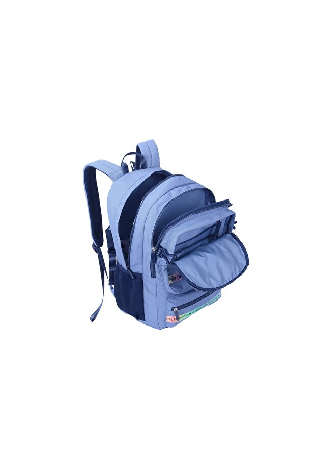 BACKPACK 18" W/ PENCIL CASE blue 3 Lines - 3