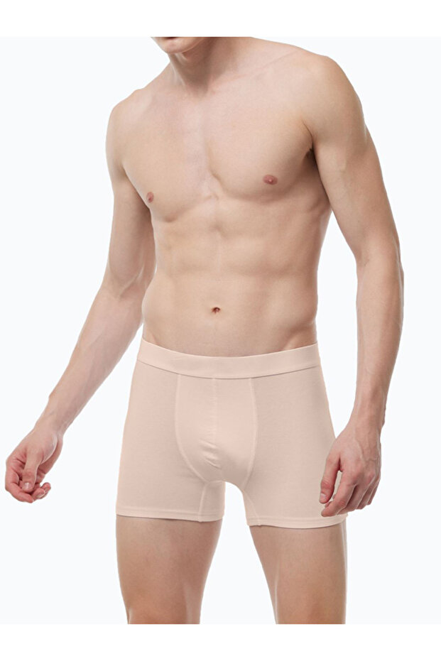 Invisible Boxer Men's Skin Color Boxer That Doesn'T Show Inside 3-Pack Cotton Lycra Flexible Fabric 230825