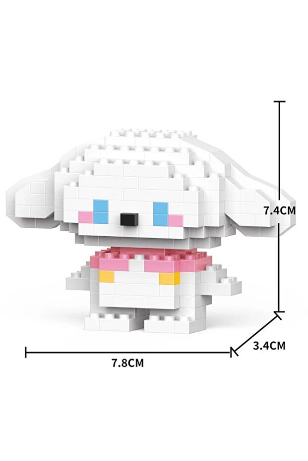 Bricks Hello Kitty Cinnamoroll Yap boz 3D Puzzle Mini Lego - 2