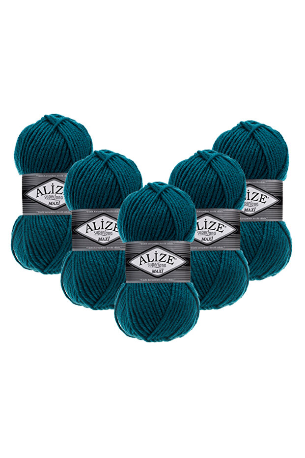 Superlana Maxi 5-Pack – 212-Winter Thick Knitting Yarn for Sweater Cardigan and Scarf
