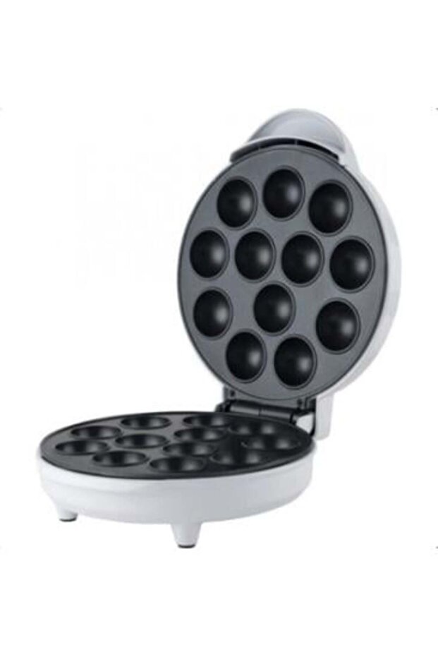 Mini Pancake Maker 12 Holes - 700 Watts, Non-Stick Surface, White - 4