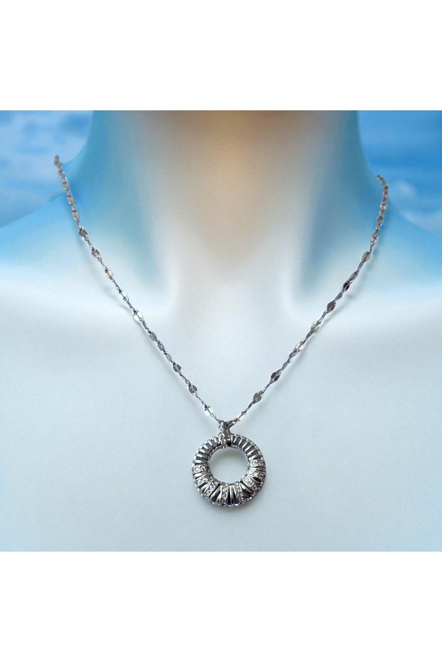Women's Gold Color Special Design Steel Necklace No Tarnishing (2 Years Importer Guarantee)