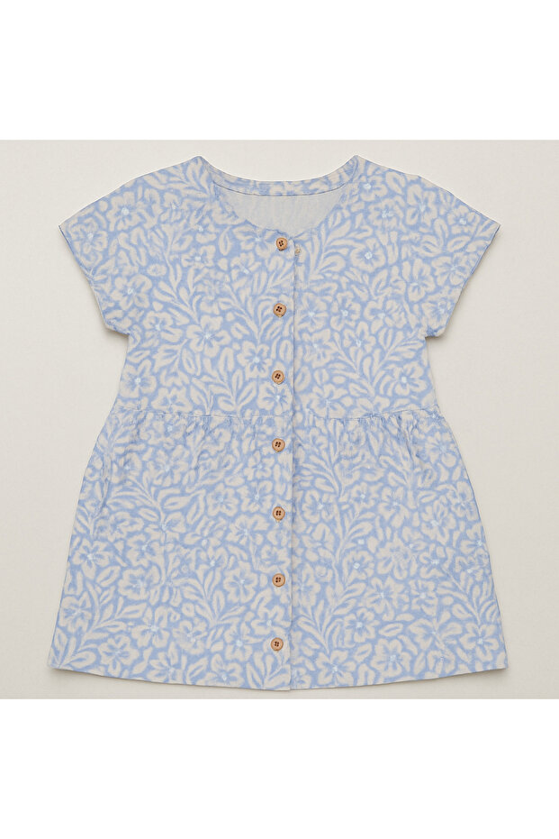 Kız Çocuk Müslin Yazlık Elbise - 3