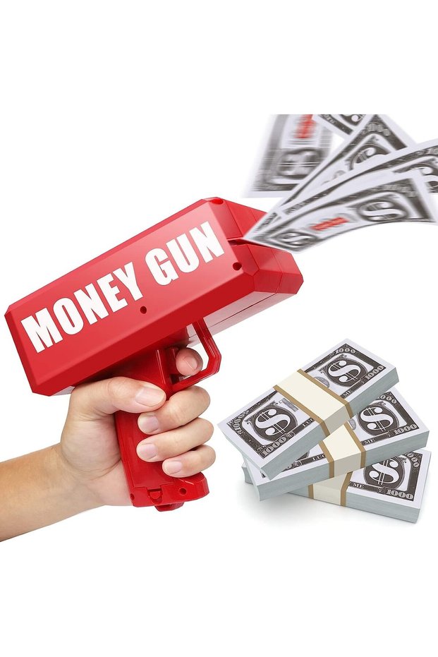 Money Gun Cash Gun Super Gun Spray Gun Dollar Gun Cash Toy Shooter Toy Gun, Cash Cannon Money Gun fo
