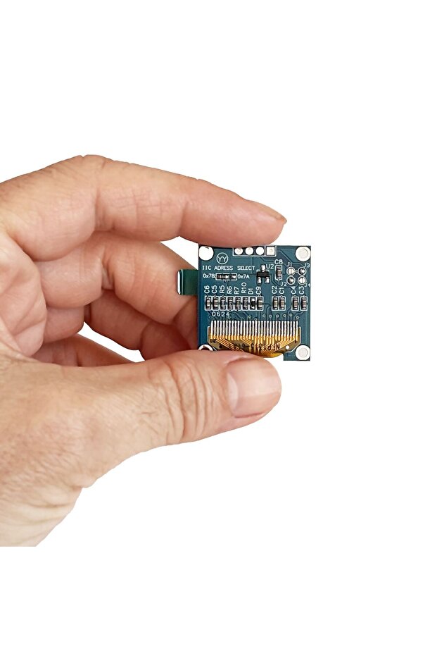 0.96" Mavi Yeşil Dual Color OLED LCD Ekran I2C IIC Communication Display - 4