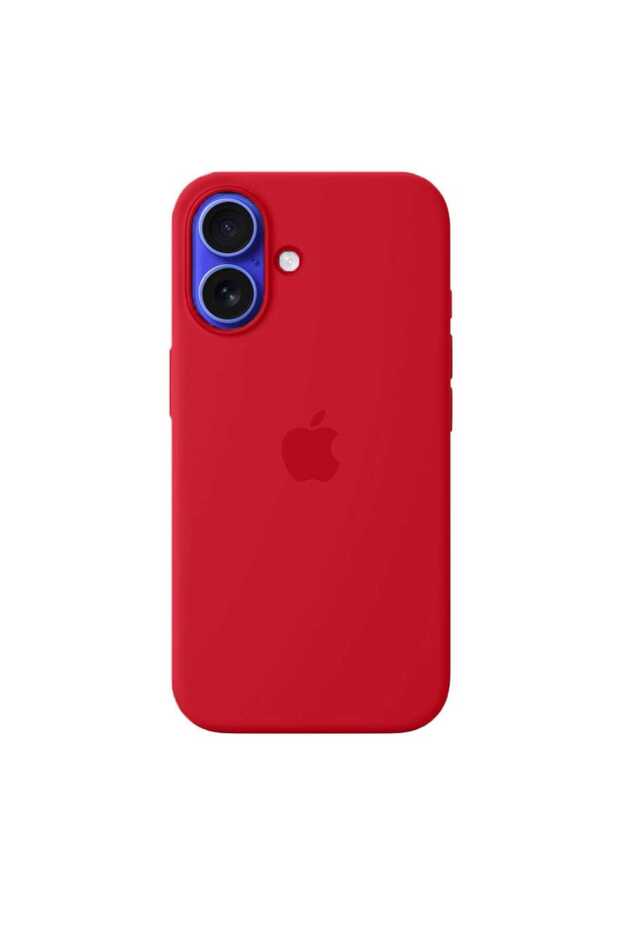 Husa Silicon pentru iPhone 16 Plus, Red - 1