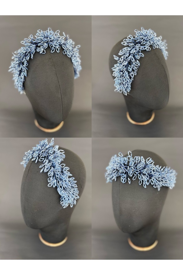 Blue Bridal Tiara Navy Blue Bridal Accessory