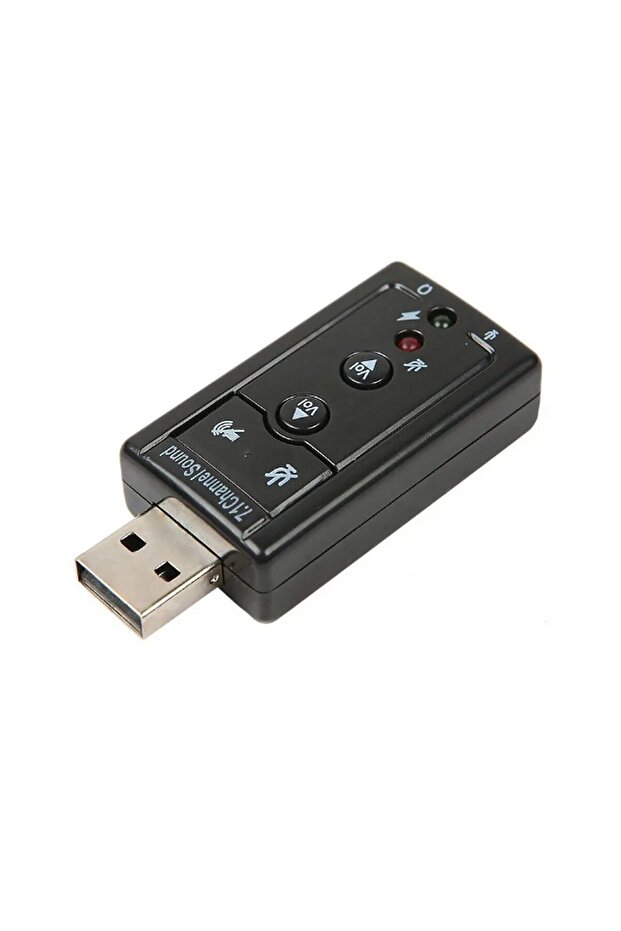 7.1 USB Stereo Audio Adapter , External Sound Card, 3D USB Audio Adapter for Pc and Laptop,