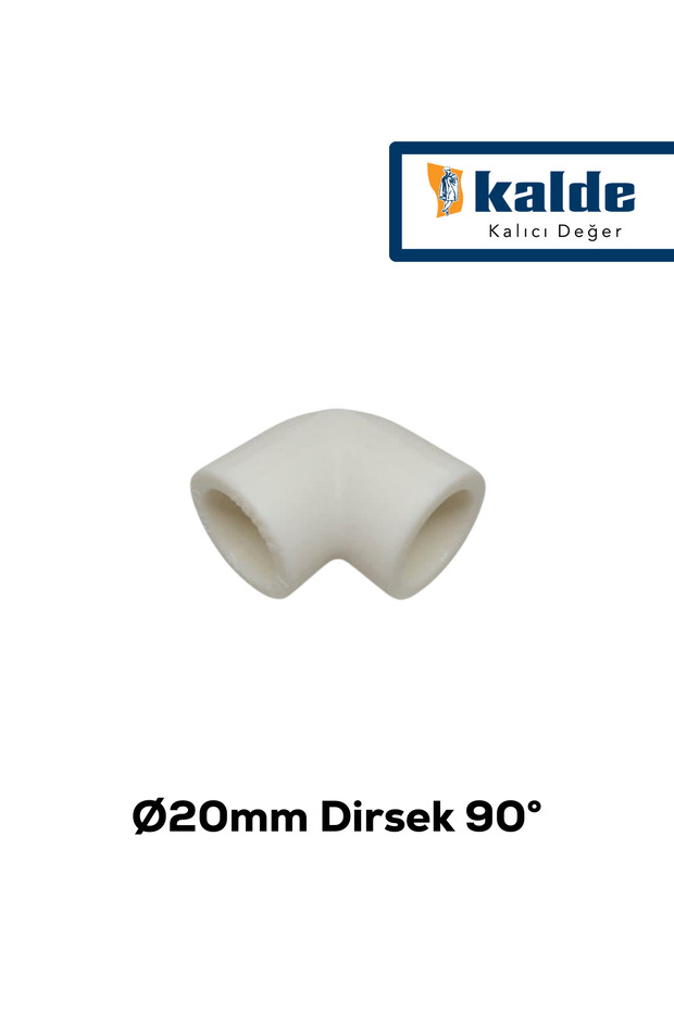 20'lik PPRC Dirsek | 1 Poşet (100 Adet) | Ø20 x 90° (20 mm - 90 Derece) | Temiz Su - 4
