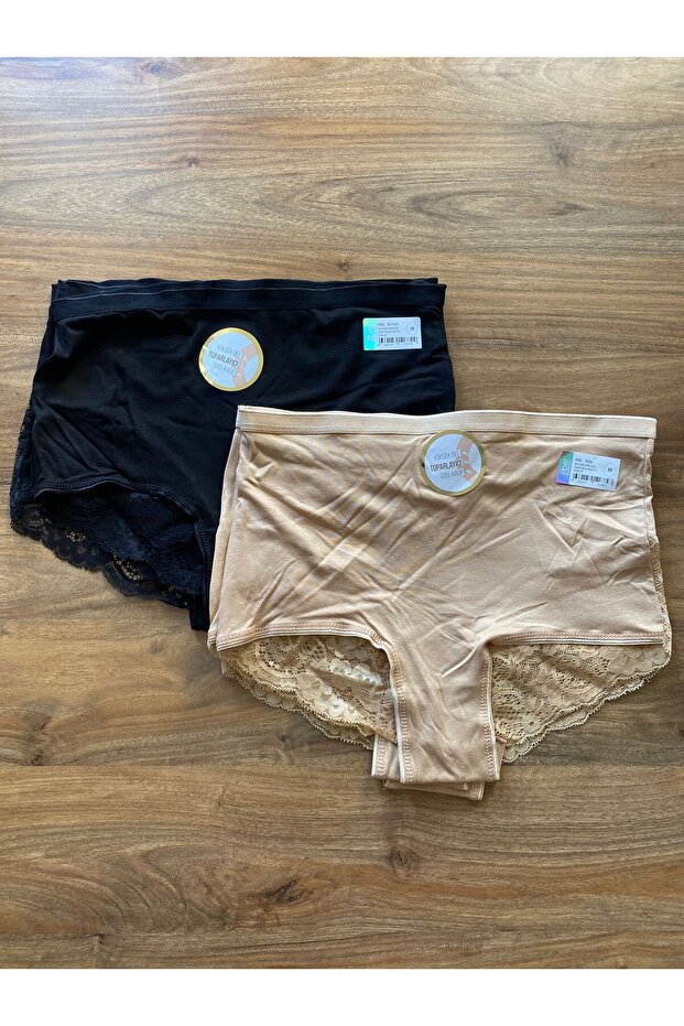 Breathable Custom Mold High Waist Lace Gathering Panties Pack of 6