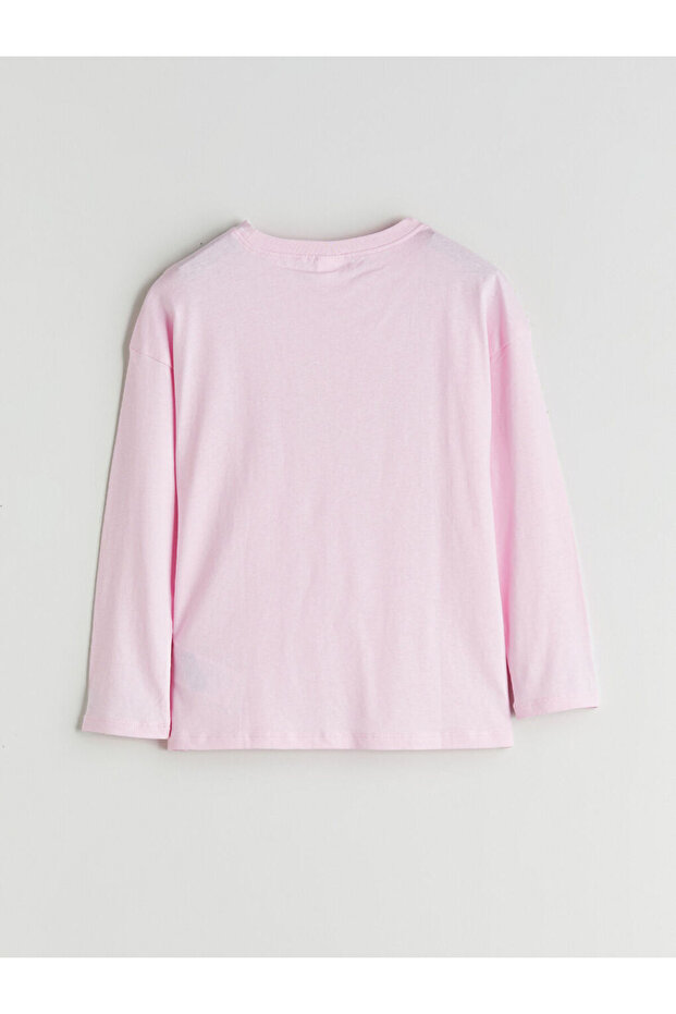 Bisiklet Yaka Kız Çocuk Pijama Takımı - 6
