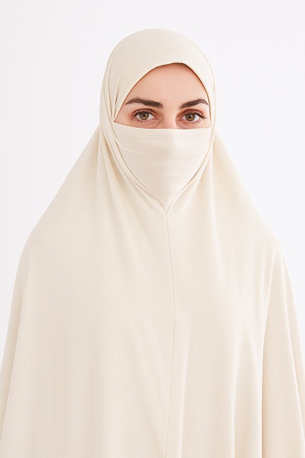 Ready Turban Veil Practical Shawl/ Scarf, Hijab with Hijab - Prayer Cover Souffle (5XL) - Black.