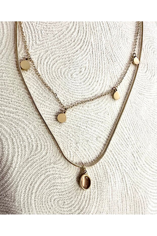 قلادة القهوة الثنائية - 1