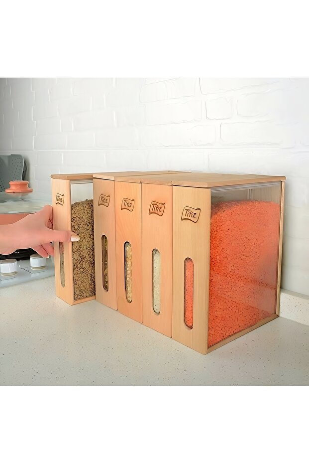 Woodbox 1.7 L Wooden Food Storage Container
