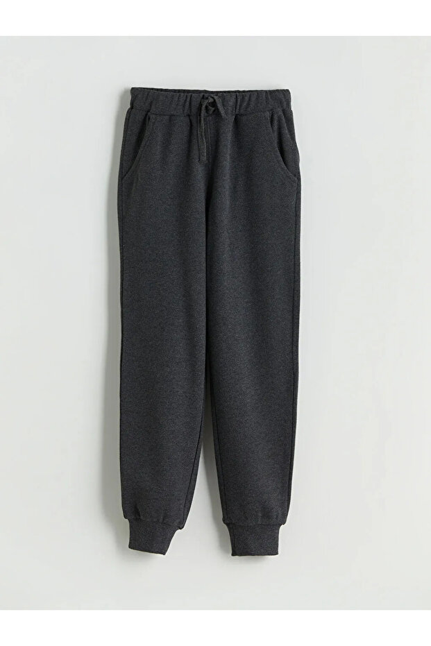 LCW KidsAntrasit Beli Lastikli Erkek Çocuk Jogger Eşofman Altı - 4