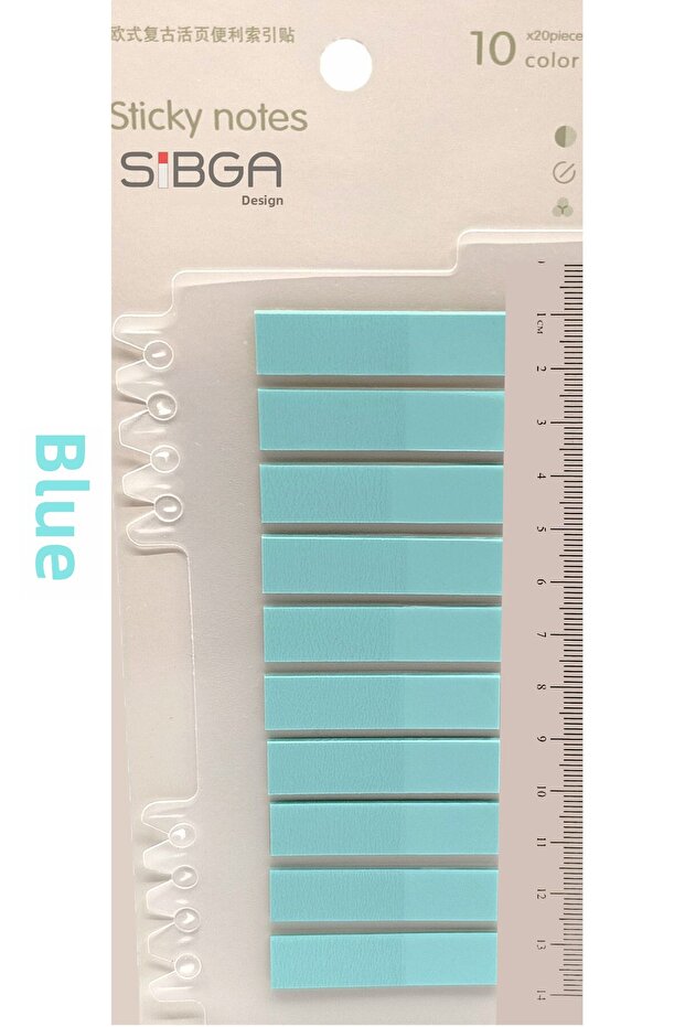 ملصق ملون أزرق شفاف Post-it Post It. علامة مرجعية لملصق ملاحظات Postit