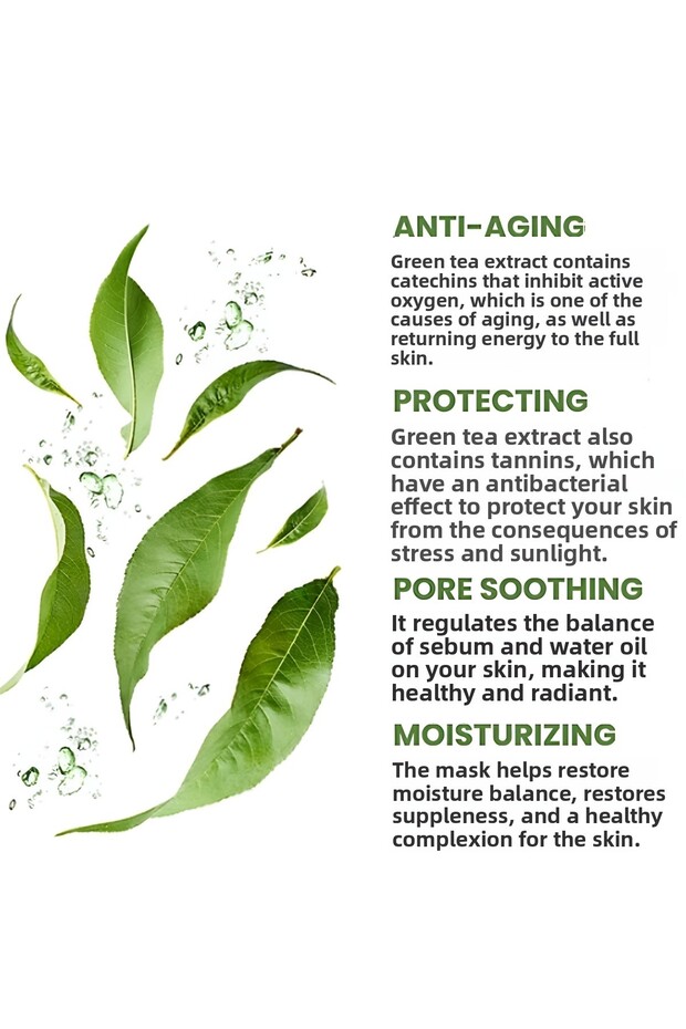 قناع الترطيب النهائي بالشاي الأخضر - 6