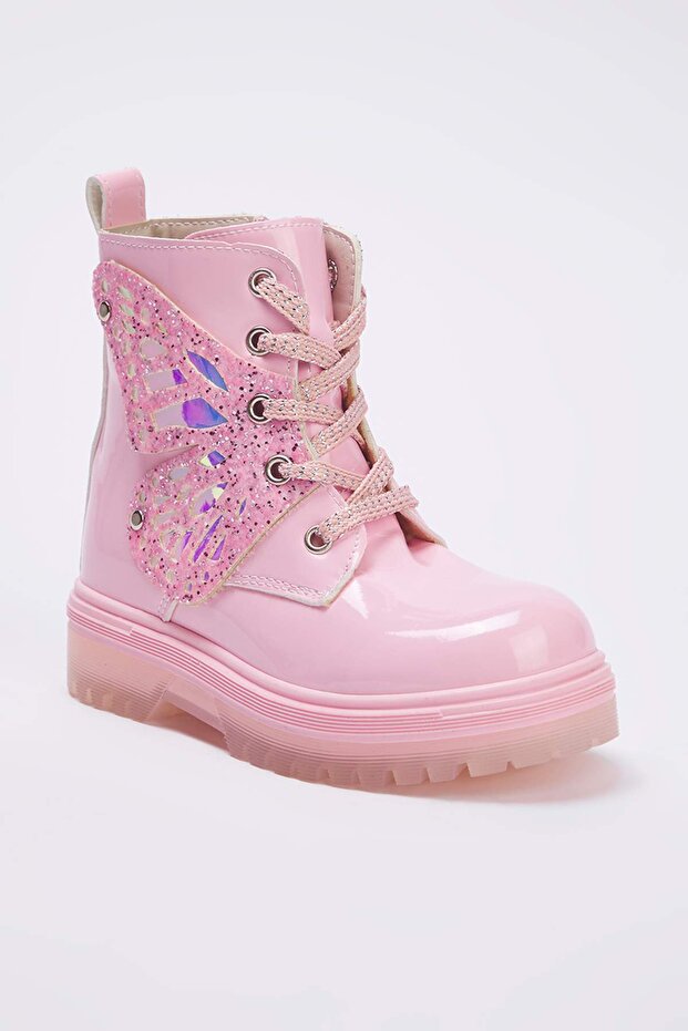 Pembe Fermuarlı ve Bağcıklı Küçük Kız Çocuk Kids Postal Rugan Bot
TAKAW26BO00009 - 4